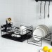 Multifunction Kitchen Storage Organizer Dish Drainer Drying Rack Iron Sink Holder Tray For Plate Cup Bowl Tableware Shelf Basket