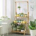 Plant Stand Flower Pot Display Multi-layer Shelf with Hanging Rod Plants Rack Holder Organizer