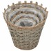 Planters raised 4 pcs wicker with PE liner