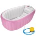 Portable Baby Inflatable Bathtub Thickening Folding Washbowl Tub-Pink/Blue