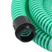 Suction hose with brass couplings 3 m 25 mm green