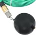 Suction hose with brass couplings 3 m 25 mm green