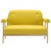 Two-seater fabric yellow