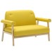 Two-seater fabric yellow