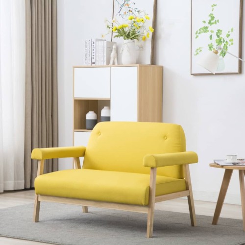 Two-seater fabric yellow