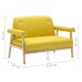 Two-seater fabric yellow