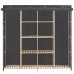 Wardrobe 173x40x170 cm fabric gray