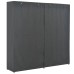 Wardrobe 173x40x170 cm fabric gray