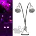 10W Dual Head Full Spectrum LED Grow Light Clip Kit for Indoor Plant Hydroponics US Plug 110-240V