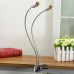 40CM E27 Flexible Dual Head Clip Lampholder Bulb Adapter with On/off Switch for LED Grow Light