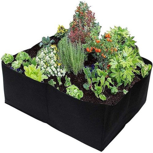 4/8 Pockets Felt Planting Bag Plant Growing Container Reusable Flower Planter