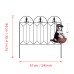 5pc 45"x24"  Metal Garden Fence Border Rustproof Landscape Fencing Edge  Flower Yard Fence