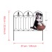 5pc 45"x24"  Metal Garden Fence Border Rustproof Landscape Fencing Edge  Flower Yard Fence