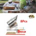 8PCS BEE Equipment Smoker Brush Uncapping Fork Queen Catcher Comb Tool Beekeeping