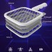 Electric Fly Swatter and Mosquito Killer 2-in-1 with Purple Lamp Ergonomic Lightweight Design USB Chargeable DC3000V ABS Material Indoor Outdoor Pest Control