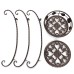 Garden Balcony Indoor Wrought Iron Flower Pot Stand Plants Shelf Rack Holder Shelves