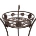 Garden Balcony Indoor Wrought Iron Flower Pot Stand Plants Shelf Rack Holder Shelves