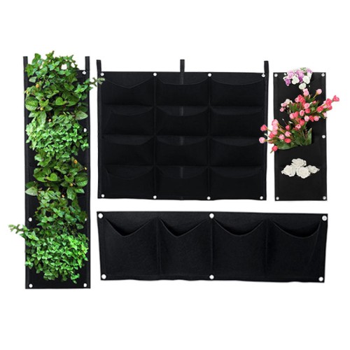 KC-BT4121 Gardening Grow Pocket Indoor Outdoor Wall Hanging Planting Storage Bag Seedling Bags