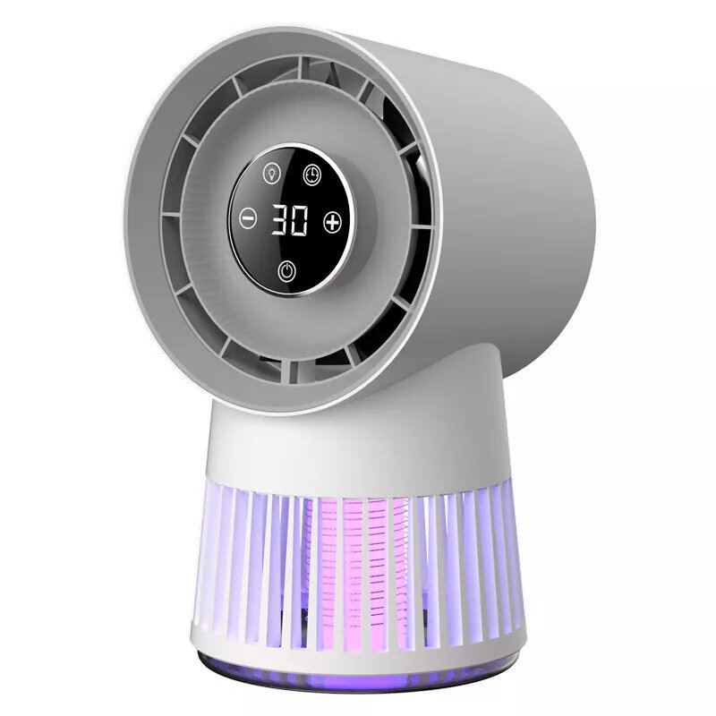 Multifunctional 360-Degree Circulating Mini Fan with Built-In Mosquito Killer USB Charging Switchable Gears and Long-lasting Rechargeable Battery Perfect for Indoor and Outdoor Use