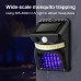 Outdoor 26 LED Solar Lights Mosquito Bug Zapper Garden Wall Light 365nm Kill mosquitoes IR Sensor Security Lighting Waterproof Wall Street Lamp for Garden