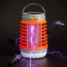 Solar Bug Zapper Light Bulb 3 in 1 Mosquitoes Killer USB Rechargeable Camping Light Flashlight IPX6 Waterproof Portable Light Bulb Zapper for Doorway Corridor Balcony Patio Travel Hiking