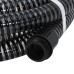 Suction hose with brass couplings 3 m 25 mm black