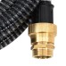 Suction hose with brass couplings 3 m 25 mm black