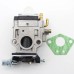 15mm Carburetor Kit For Brushcutter 43cc 49cc 52cc Strimmer Cutter Chainsaw Carb