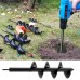 2 Sizes Garden Auger Drill Bit Tool Spiral Hole Digger Ground Drill Earth Drill For Seed Planting Gardening Fence Flower Planter