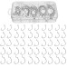 50PCS Three-color Fishing Hooks Light Portable Fishing Hooks with Storage Box