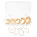 50PCS Three-color Fishing Hooks Light Portable Fishing Hooks with Storage Box