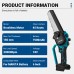 Drillpro Brushless Electric Cordless Chainsaw with 3000W High-Efficiency 6-Inch Guide Plate for Smooth Precise Cutting Experience Flexible Battery Options