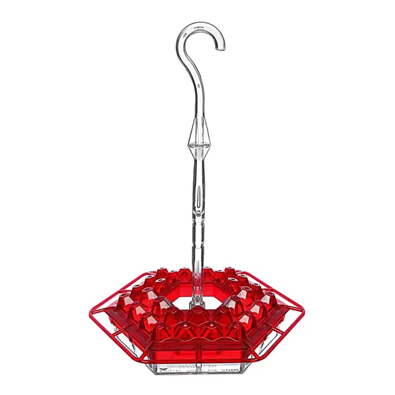 Hand-Blown Hummingbird Feeder Multi-Feed Ports Easy Clean Mount Acrylic Outdoor Hanging Bird Feeder Wind Chimes Design Perfect Gift For Wild Bird Feeder Garden Yard