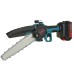 Kiwarm 8 Inch Portable Electric Saw Pruning Chain Saw Rechargeable Woodworking Power Tools Wood Cutter W/ 1/2 Battery EU/US/AU Plug