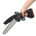 Kiwarm 8 Inch Portable Electric Saw Pruning Chain Saw Rechargeable Woodworking Power Tools Wood Cutter W/ 1/2 Battery EU/US/AU Plug