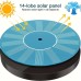 Solar Powered Mini Garden Pond Fountain Pump with 1.5W 7V Solar Panel High Lift 110cm Max Flow Rate 190L/H 6 Adjustable Spray Heads Ideal for Bird Baths and Outdoor Decorations