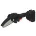 VIOLEWORKS 4 Inch 800W Cordless One-Hand Saw Woodworking Electric Chain Saw Wood Cutter Garden Saw 0/1/2pcs Battery