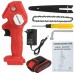 VIOLEWORKS 88VF 1200W 6 Inch Electric Cordless One-Hand Saw Chain Saw Woodworking Tool Kit