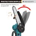 VIOLEWORKS 88VF 6 Inch Electric Chain Saw 1500W Cordless One-Hand Saws Woodworking Tool Wood Cutter W/ None/1/2 Battery For MakitaBattery