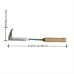 Weeding Machine with Crack Weeding Feature Ergonomic Wood Handle Versatile Garden Tool for Uprooting Weeds Ideal Gardening Tool for Lawn and Yard Care