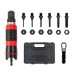 3/8" Rivet Nut Drill Adapter Kit Professional Nut Gun Adapter with Rubber Coating