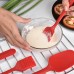 6PCS Non-Stick Rubber Spatula Set Heat-Resistant Spatula Kitchen Utensils Set Tools Kit