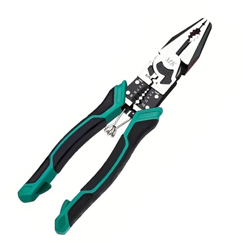 9 Inch 9 in 1 Multifunctional Plier Industrial Grade Wire Stripper Shears Vise Ergonomic Design Labor Saving Electrician Construction Tool