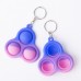 Mini Sensory Fidget Relaxation Stress Relief Anti-Anxiety Autism Hand EDC Gadget for Kids Teen Adult Push Pop Bubble Keychain Push Pop Bubble Keychain Sensory Therapy Toys for Home Classroom Party Favors Office