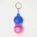 Mini Sensory Fidget Relaxation Stress Relief Anti-Anxiety Autism Hand EDC Gadget for Kids Teen Adult Push Pop Bubble Keychain Push Pop Bubble Keychain Sensory Therapy Toys for Home Classroom Party Favors Office