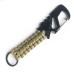 Stainless Steel Paracord Keychain Quick Release Carabiner Multifunctional Survival Gear with Bottle Opener Fire Starter Compass Ideal for Outdoor Hiking and Emergency Situations