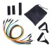 11/12/14/17 Pcs Resistance Bands Set Yoga Pilates Abs Exercise Fitness Tube Workout Bands