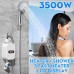 3500W 110V Instant Water Heater Shower 3S Heating Bathroom Kitchen Tankless Electric Water Heater Temperature Display