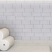 12inch DIY Tile Stickers 3D Brick Wall Self-adhesive Sticker Bathroom Kitchen