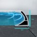 1.5m Bathroom Kitchen Foldable Water Stopper Dam Self-adhesive Rubber Shower Water Barrier